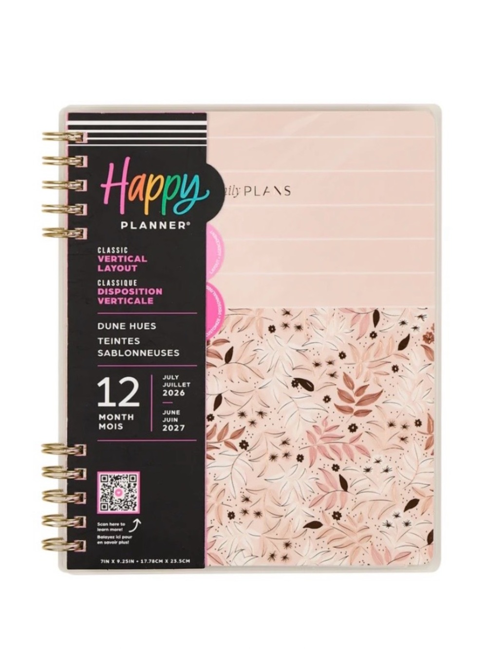 ▪️NWT Happy Planner 2026-2027 Dune Hues
Customizable Spiral Planner